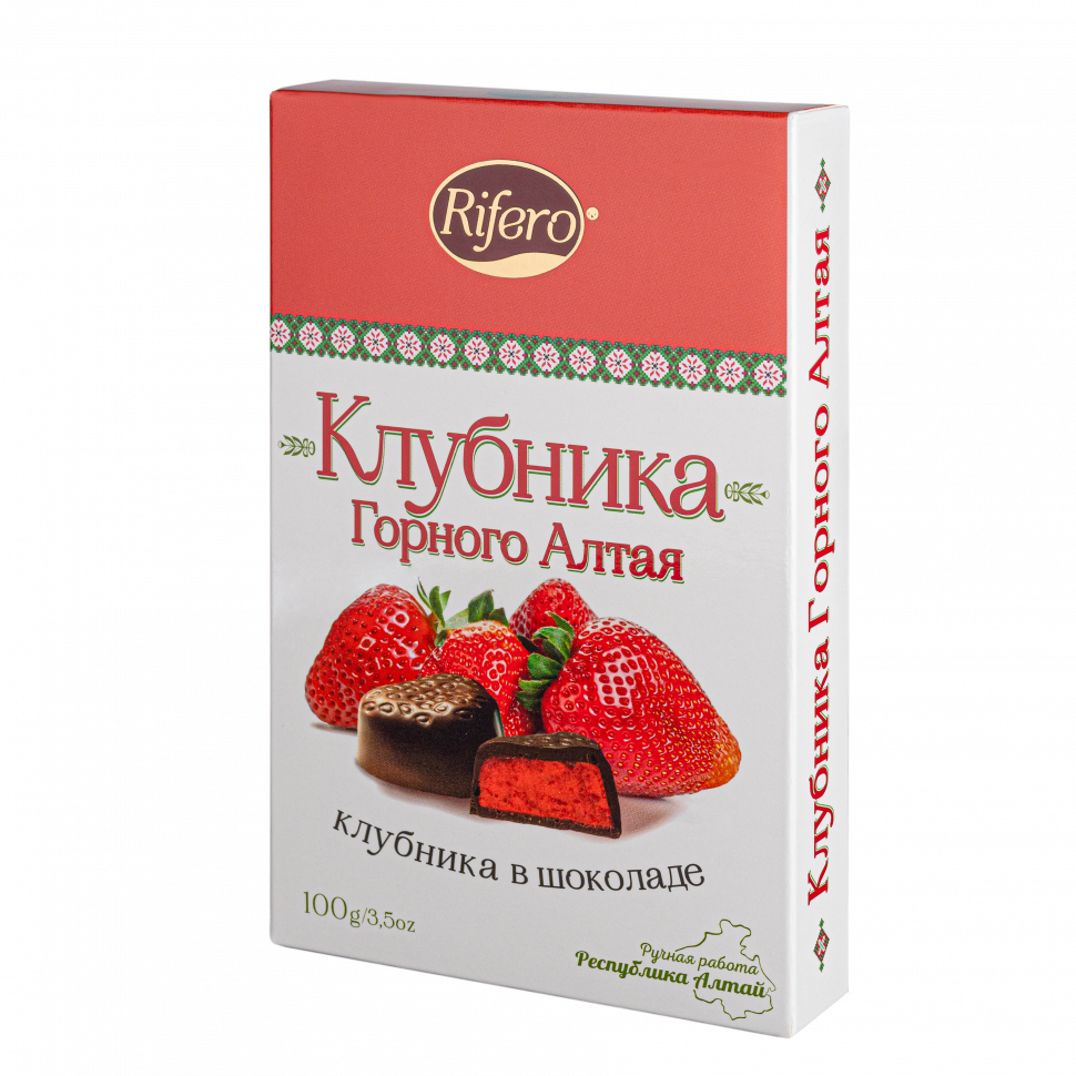  Риф и ко Конфеты "КЛУБНИКА Горного Алтая" 100г        в Находке