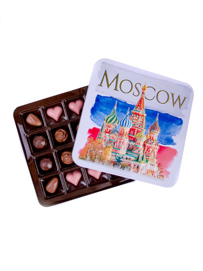 №1 TM LORD Конфеты шоколадны MOSCOW(металлическая коробка)195г) в Находке